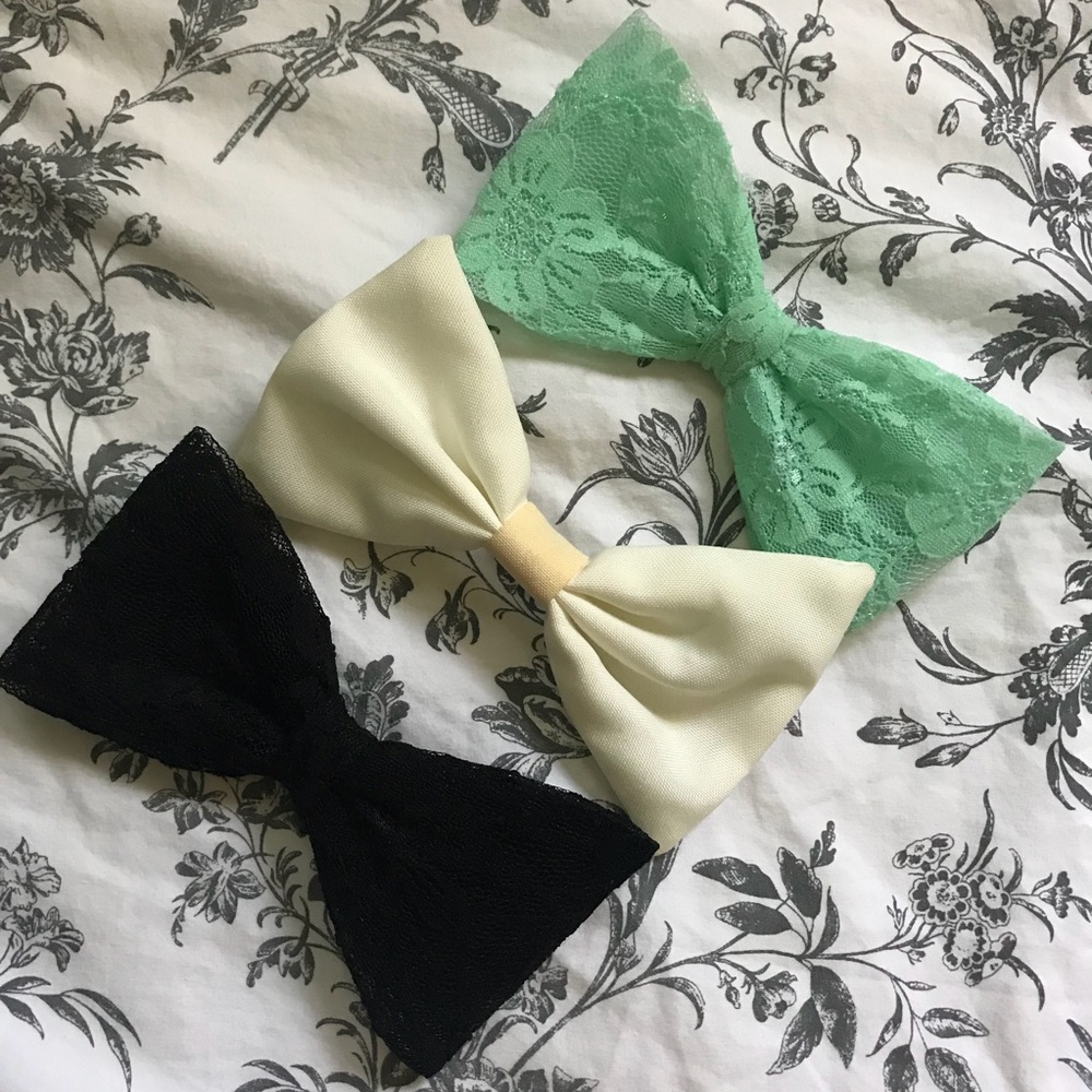 3 Bow Hair Clips for $5